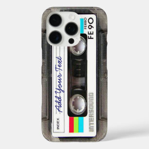 Coque iPhone 16 Pro Drôle Vintage 80s Retro Music cassette