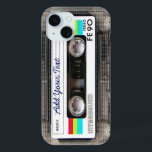 Coque Case-Mate iPhone Drôle Vintage 80s Retro Music cassette<br><div class="desc">Un vintage 80s rétro musique cassette nostalgie design. Un cadeau parfait pour les mélomanes,  musiciens,  artistes ou l'ancienne école. Un morceau de nostalgie rétro cool avec espace à,  ajouter votre texte,  paroles,  chanson ou morceau favori,  bande ou tout message.</div>