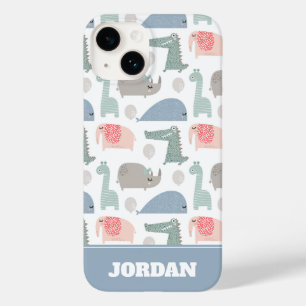 Coque Case-Mate iPhone Drôle Visage mignon Doodle Motif animal