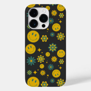 Coque Case-Mate iPhone drôle visage sourire et fleurs super