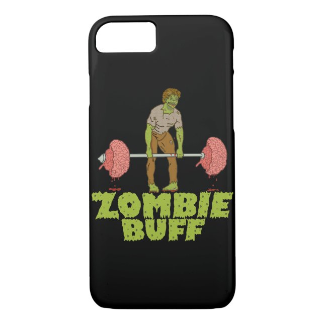 Coques Case-Mate iPhone Drôle Zombie Buff Poids Lifter (Dos)
