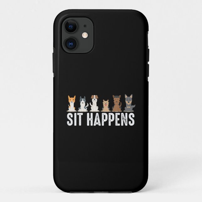 Coques Case-Mate iPhone Drôles d'Assises Chiens Assis Cool (Dos)