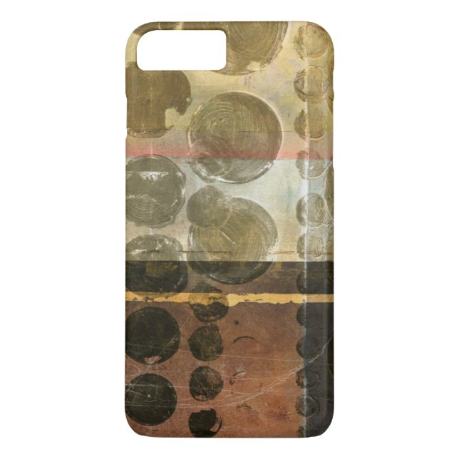 Coques Case-Mate iPhone Droplets verts circulaires (Dos)