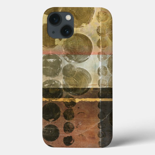 Coques Case-Mate iPhone Droplets verts circulaires (Verso)