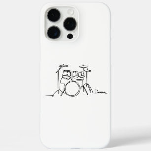 Coque iPhone 16 Pro Max Drummer Music Design Drums One-Line