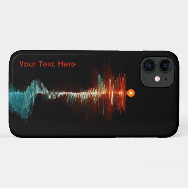 Coques Case-Mate iPhone Dualité de la vague de particules (Dos (Horizontal))