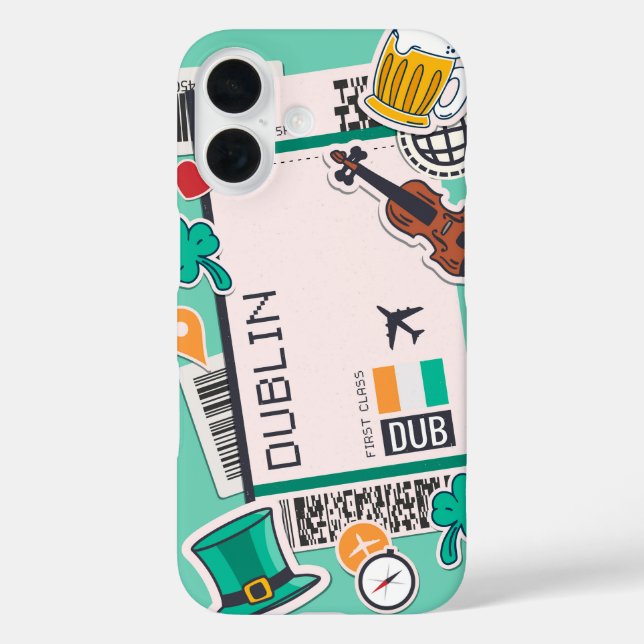 Coques Case-Mate iPhone Dublin Dreams - Irish Travel (Verso)