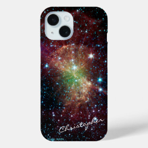 Coque Pour iPhone 15 Dumbbell nebula nom personnalisé astronomie