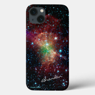 iPhone 13 Case Dumbbell nebula nom personnalisé astronomie