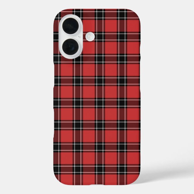 Coques Case-Mate iPhone Dunbar District Tartan Red Scottish Plaid (Verso)