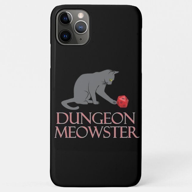 Coques Case-Mate iPhone Dungeon Meowster Drôle RPG Chat avec Dés (Dos)
