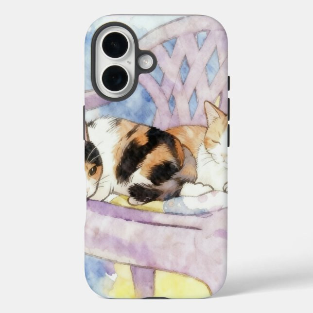 Coques Case-Mate iPhone Duo de Rêve Chat Endormi (Verso)