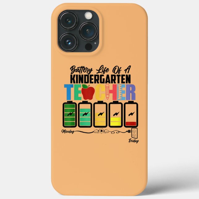 Coques Case-Mate iPhone Durée de vie de la batterie d'un professeur d'écol (Verso)
