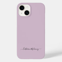 Dusty Plum Simple Minimaliste Script Nom personnal