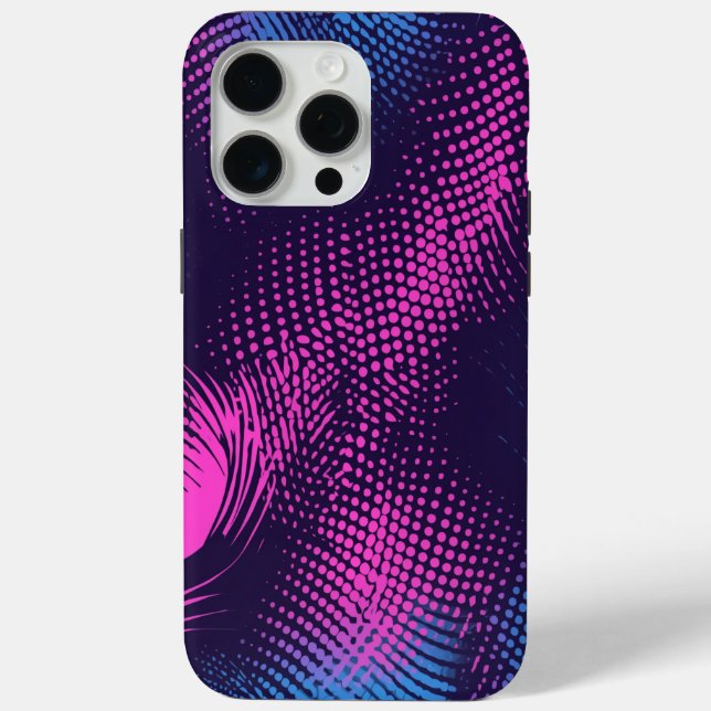 Coques Case-Mate iPhone 💖 Dynamic Pink & Purple Dotted Abstract Pattern  (Verso)