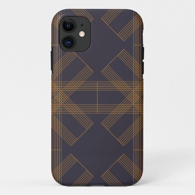 Coques Case-Mate iPhone Dynamique, moderne, cool, art motif abstrait (Dos)