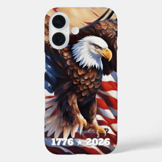 Coque Pour iPhone 16 Eagle Flag 250th Anniversary iPhone / iPad case