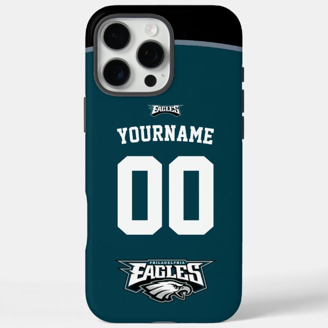 Coques Case-Mate iPhone Eagles personnalisées Jersey Football américain (Verso)