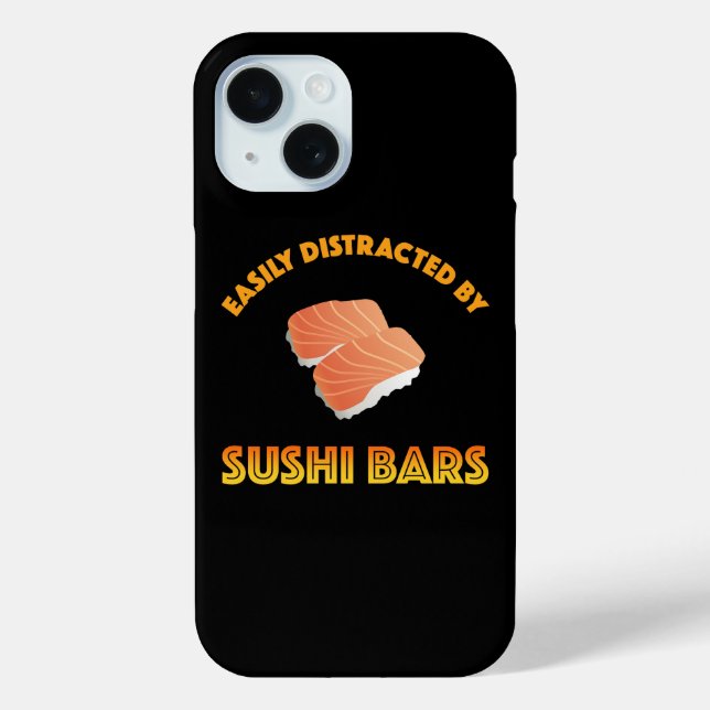 Coques Case-Mate iPhone Easily Distracted By Sushi Bars (Verso)