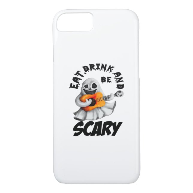 Coques Case-Mate iPhone Eat Drink And Be Scared Minimal Clean (Dos)