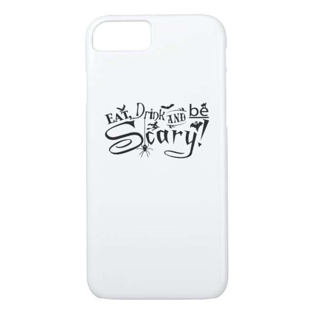 Coques Case-Mate iPhone Eat Drink And Be Scary Casual Simple (Dos)