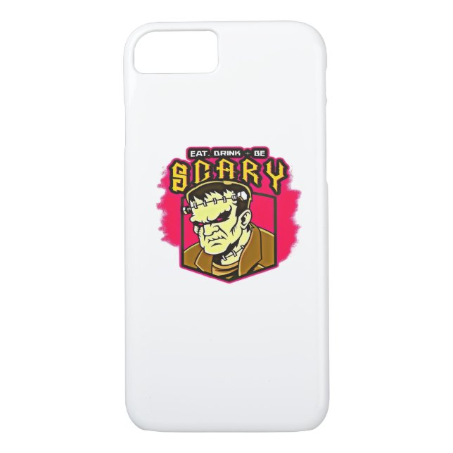 Coques Case-Mate iPhone Eat Drink And Be Scary Frankenstein Halloween Crea (Dos)