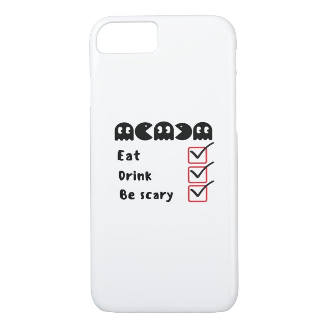 Coques Case-Mate iPhone Eat Drink Be Scary Minimal Clean (Dos)
