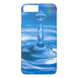 Coque Case-Mate iPhone eau bleue ondulée avec gouttelette