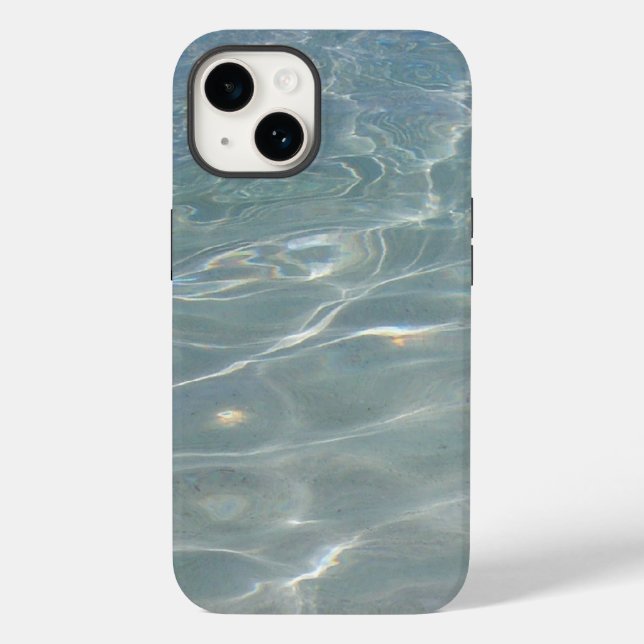 Coques Case-Mate iPhone Eau des Caraïbes Bleu Abstrait Nature (Verso)