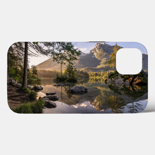 Coques Case-Mate iPhone Eau | Lac Hintersee Berchtesgaden Allemagne (Verso (horizontal))