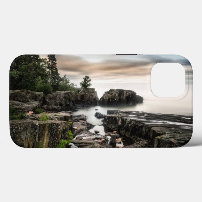 Coques Case-Mate iPhone Eau | Lac Supérieur Grand Marais, Minnesota (Verso (horizontal))