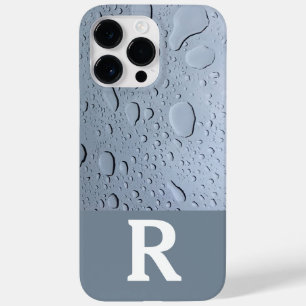 Coque Case-Mate iPhone Eau Lèvres Abstraits Monogrammes Gris Personnalisé
