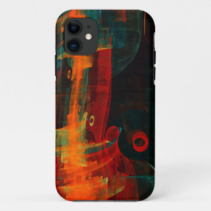 Case-Mate iPhone Case Eau Orange Rouge Bleu moderne Art Abstrait Motif