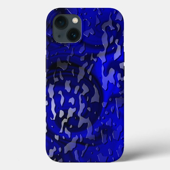 Coques Case-Mate iPhone Eau sur Blue Swirl (Verso)