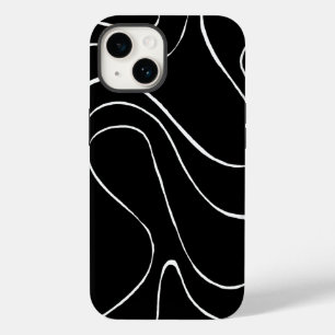 Coque Case-Mate iPhone Ebb et flux 2 - Noir sur blanc