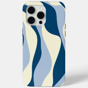 Coque Case-Mate iPhone Ebb et flux 4 - Bleu foncé, Bleu clair et Crème