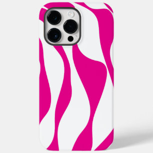Coque Case-Mate iPhone Ebb et flux 4 en Magenta et Blanc