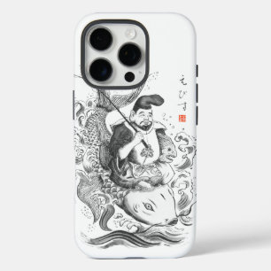 Coque iPhone 16 Pro Ebisu - Dieu de la pêche et du commerce (peinture