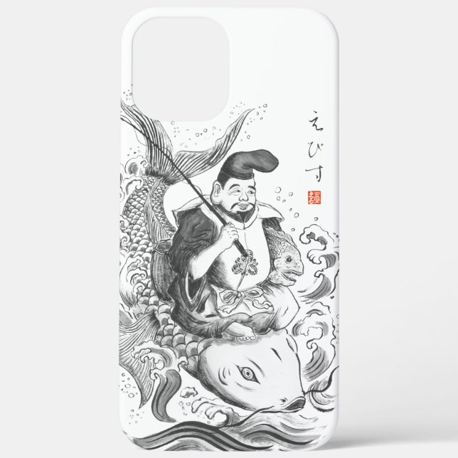 Coques Case-Mate iPhone Ebisu - Dieu de la pêche et du commerce (peinture  (Verso)
