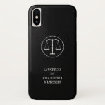 Case-Mate iPhone Case Échelles de justice<br><div class="desc">Coque parfait pour les avocats avec des échelles de symbole de justice.</div>