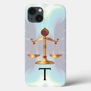 Case-Mate iPhone CASE ÉCHELLES D'OR DE LOI AVEC MONOGRAMME DE PIERRES DE