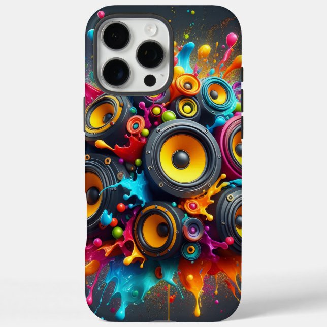 Coques Case-Mate iPhone Éclaboussure de haut-parleurs (Verso)