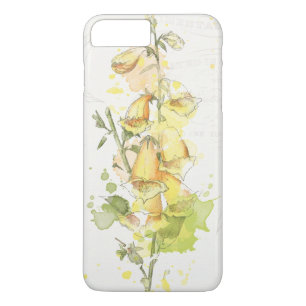Coque iPhone 7 Plus Éclaboussure jaune florale