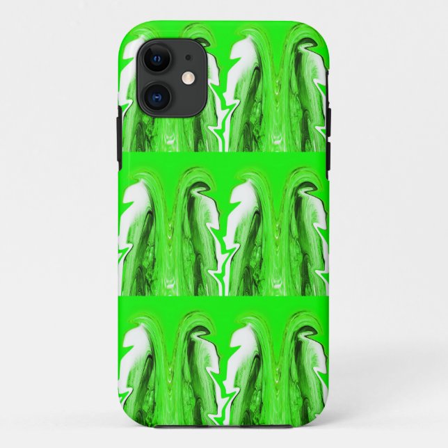 Coques Case-Mate iPhone Éclair vert (Dos)