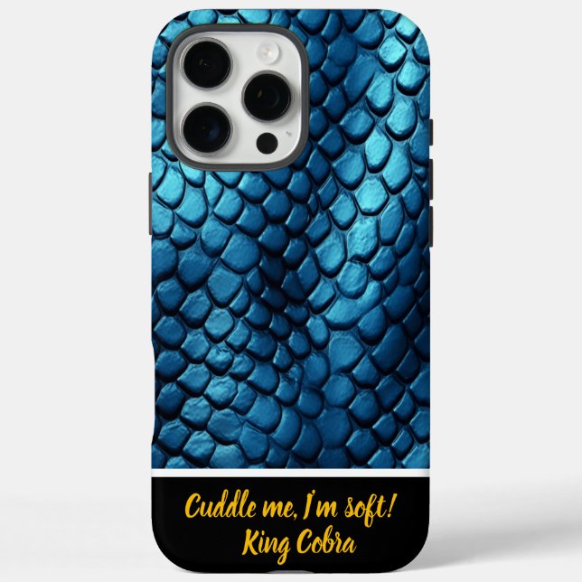 Coques Case-Mate iPhone Éclairage bleu serpent peau profonde (Verso)