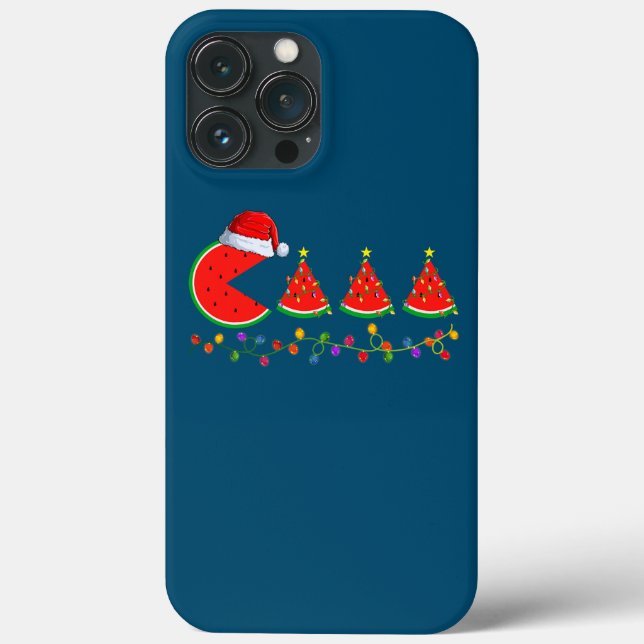 Coques Case-Mate iPhone Éclairage du Père Noël Pastèque Arbre de Noël Noël (Verso)