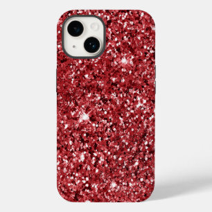 Coque Case-Mate iPhone Éclat de Parties scintillant rouge