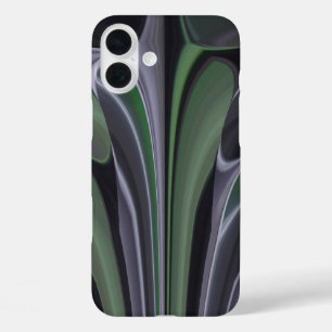 Coques iPhone 16 Plus Éclat d'Émeraude Texture de belle aurore verte