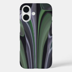 Coques iPhone 16 Éclat d'Émeraude Texture de superbe aurore boréa