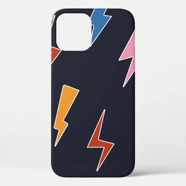 Coques Case-Mate iPhone Éclats de tonnerre sans coutures motif, éclair des (Verso)